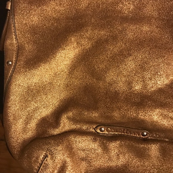 Offers?. Cole Haan Gold Suede Hobo bag - Picture 4 of 8